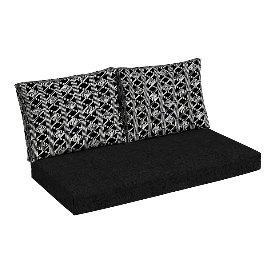 Amazon.com : Arden Outdoor Loveseat Cushion Set, 48 x 24